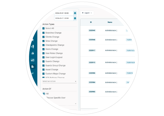 AI Assistant actions recorded in QR-Patrol Action Logs