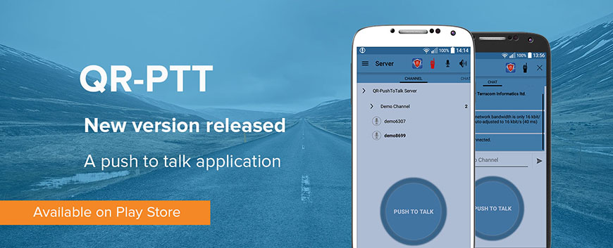 qrptt push to talk application
