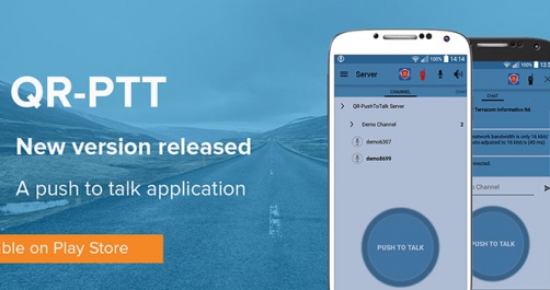 qrptt push to talk application